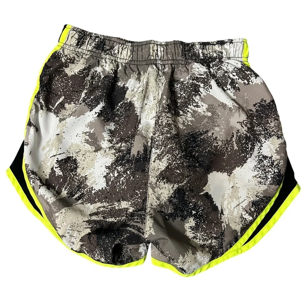 Nike Womens Tempo Running Shorts XS Grey Camo Dri-FIT Lined 847855-010
